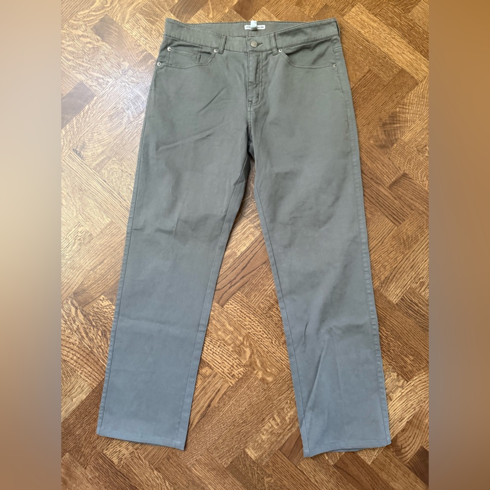 PETER MILLAR Pants Trousers Golf Gray Preppy Luxury Comfort Soft Chinos 34